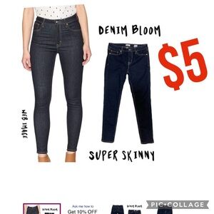 $5 ITEM-denim bloom 211 super skinny dark wash je…